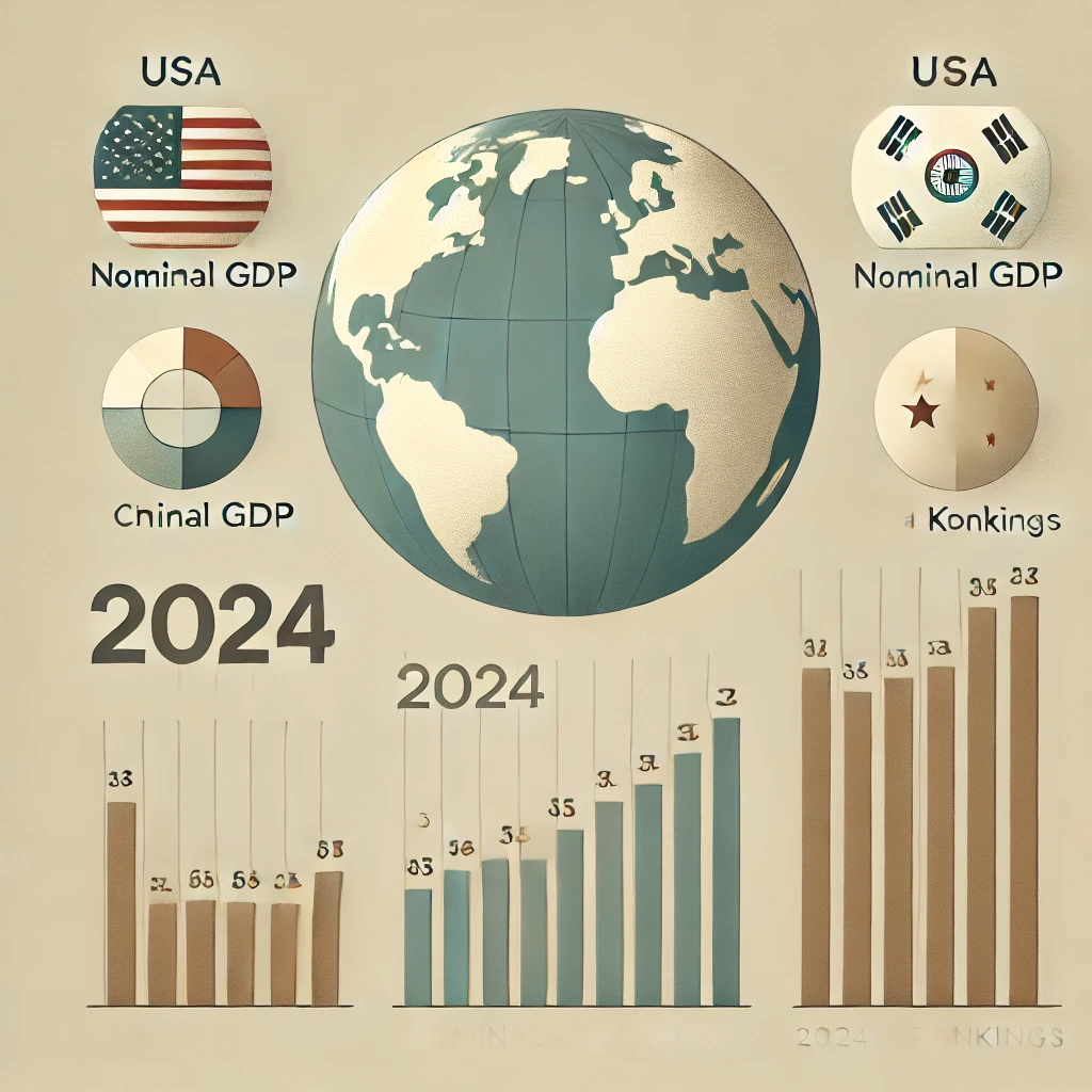 GDP와 명목GDP 개념 완벽 정리 - 세계 GDP 순위와 한국 경제 현주소