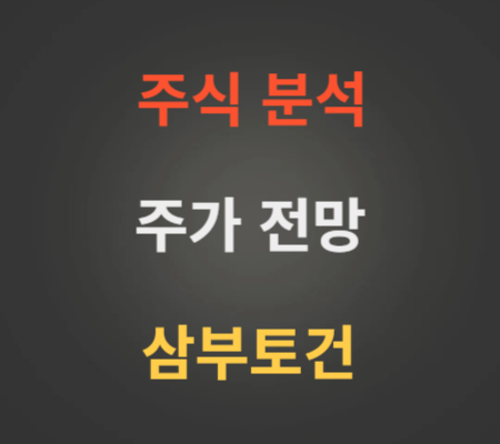 삼부토건 주가 전망 분석 (12월2주)