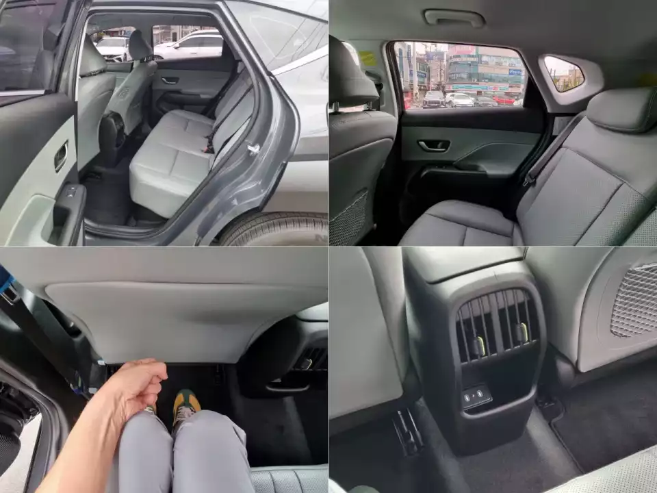 코나 하이브리드의 2열 구성을 모았습니다.