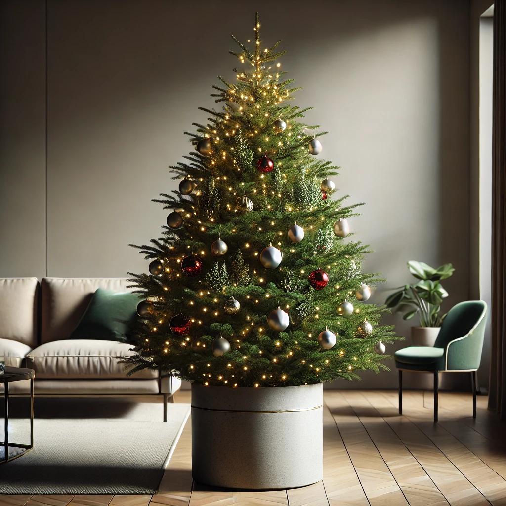 크리스마스 나무 화분