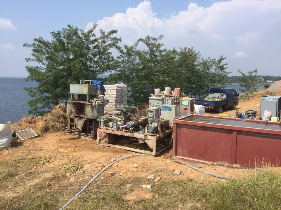 무기질계 주입 시공준비