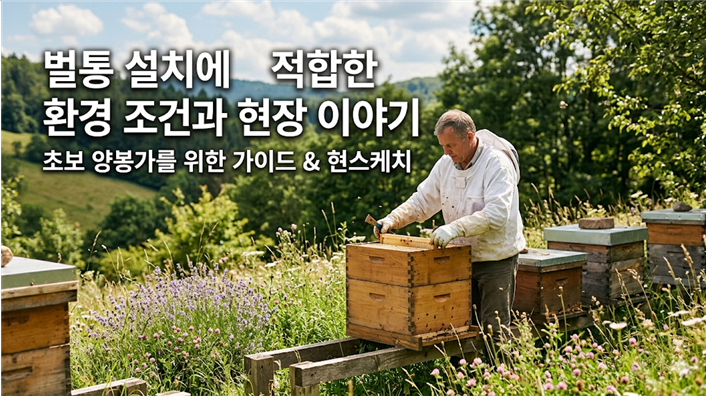 벌통 설치에 적합한 환경 조건과 현장 이야기