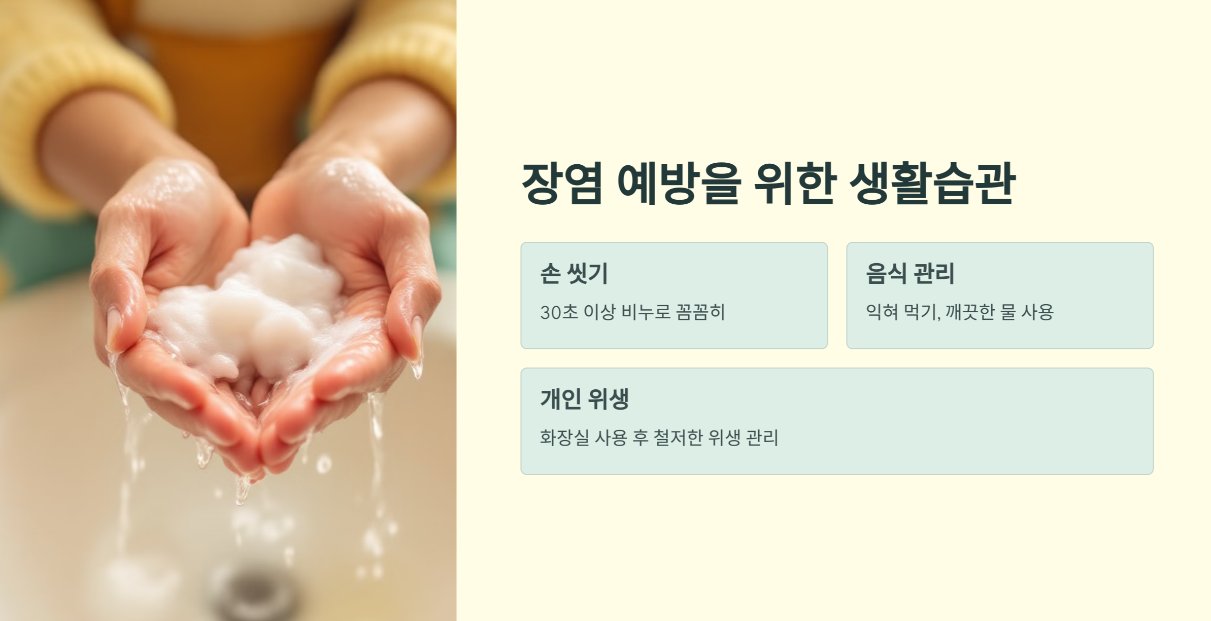 장염 생활습관 사진