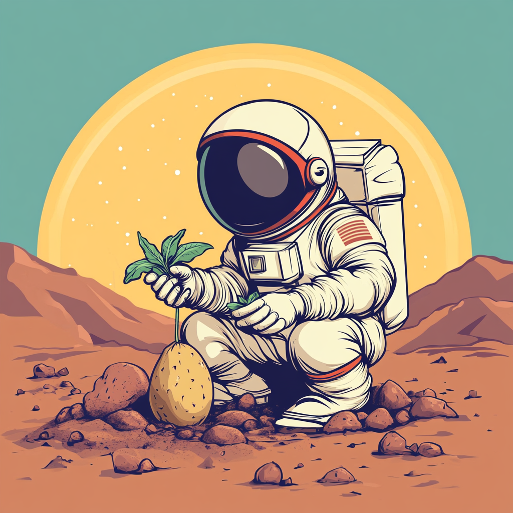 우주에서 영양 손실 없이 감자 키우기