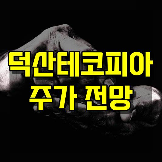 덕산테코피아 주가 전망