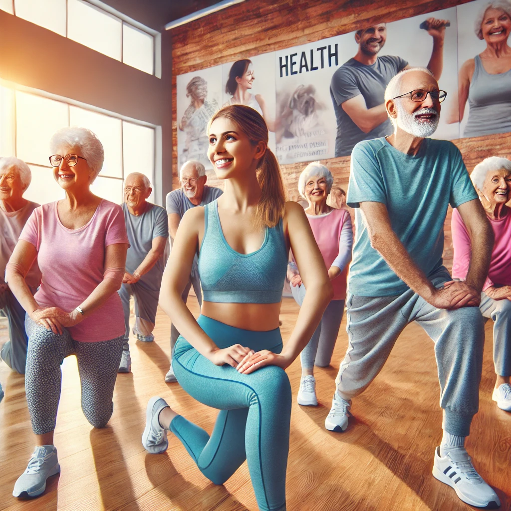 노년층을 위한 활기찬 실버 운동 클래스
