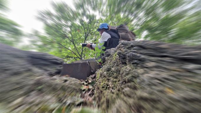 암봉에서의 본인 인증샷