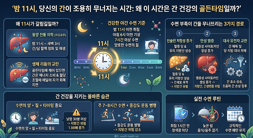 밤 11시, 간이 조용히 무너지는 시간
