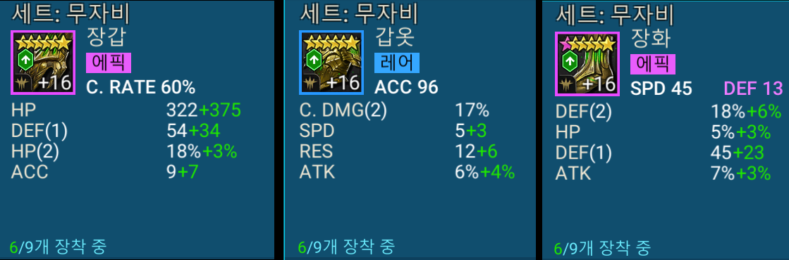 [닌자 챔피언 유물 장비 세트] : 레이드 그림자의 전설 추천