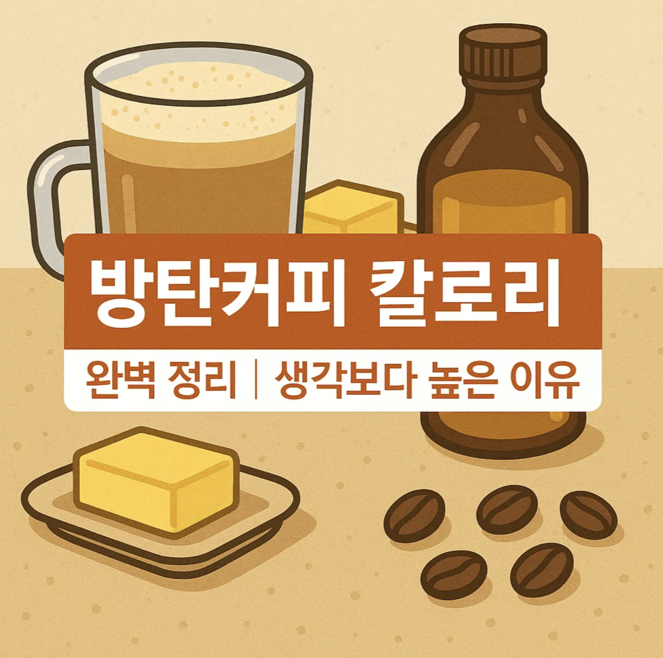 방탄커피 칼로리 완벽 정리|생각보다 높은 이유