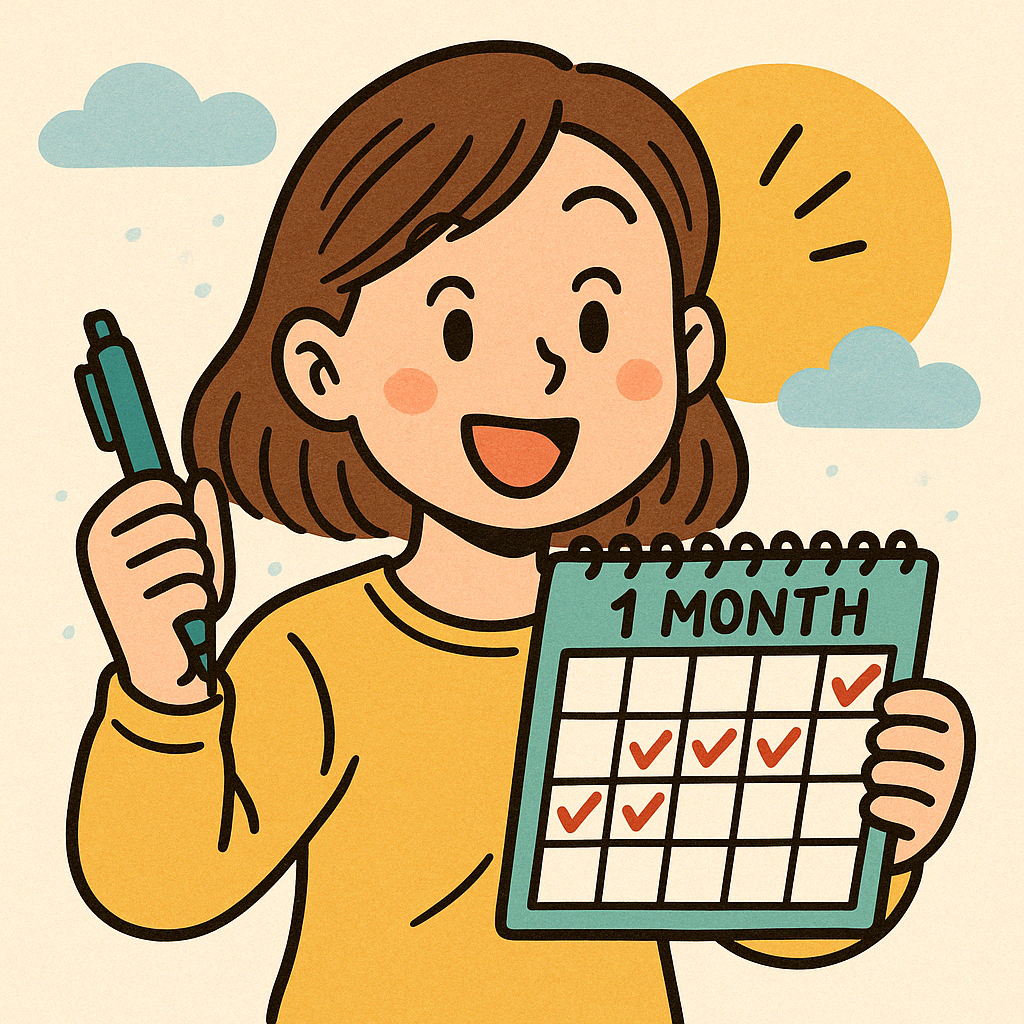 한 달 목표 설정법