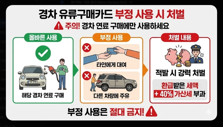 유류세 환급 신청