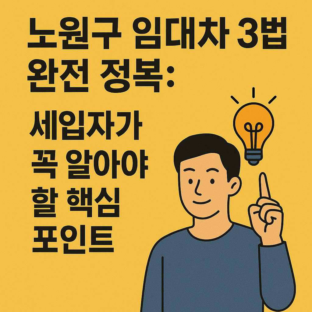 상계동&middot;중계동&middot;월계동 전세 세입자를 위한 임대차 생존 전략