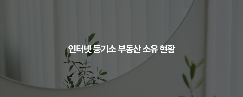 인터넷 등기소 부동산 소유 현황