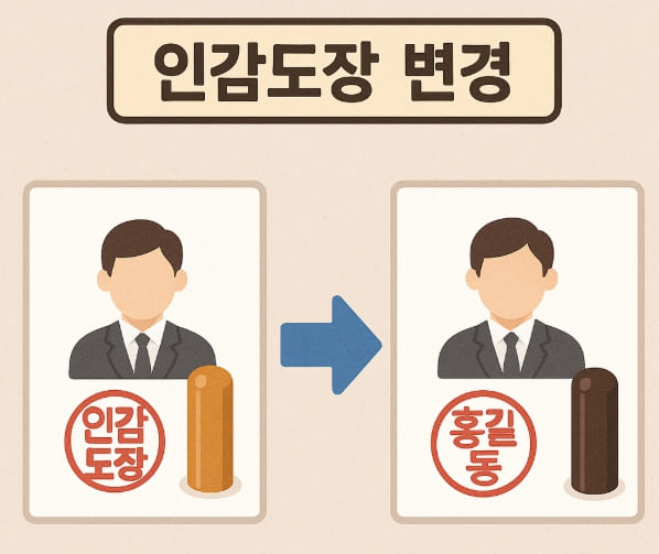 인감도장변경