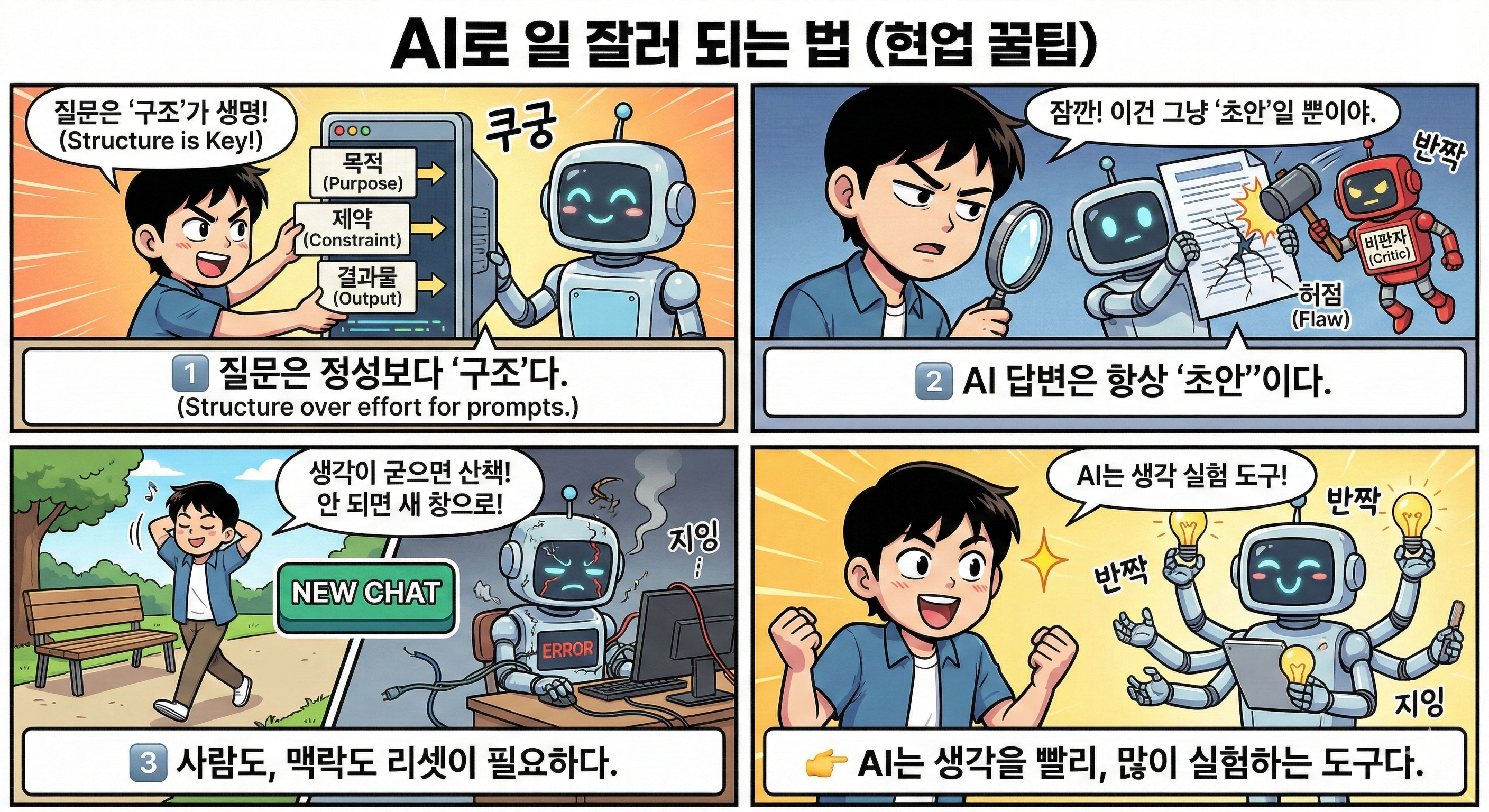 2026년, AI를 '진짜 일꾼'으로 만드는 실무 프롬프트 팁 3가지