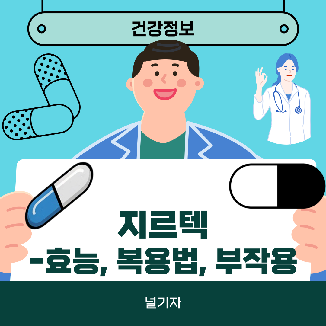 지르텍 효능 복용법 부작용