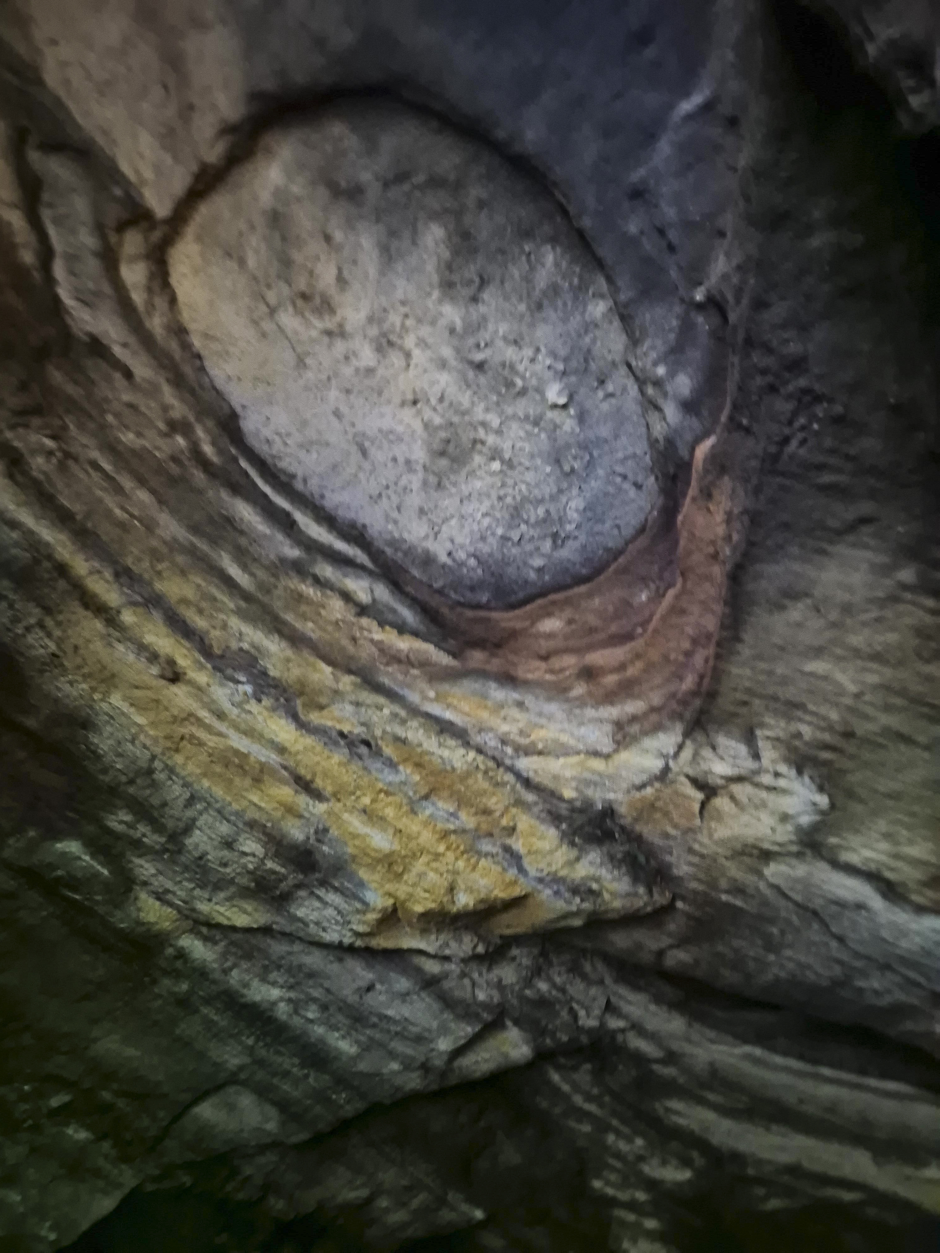 우도 보트 투어 중 동굴