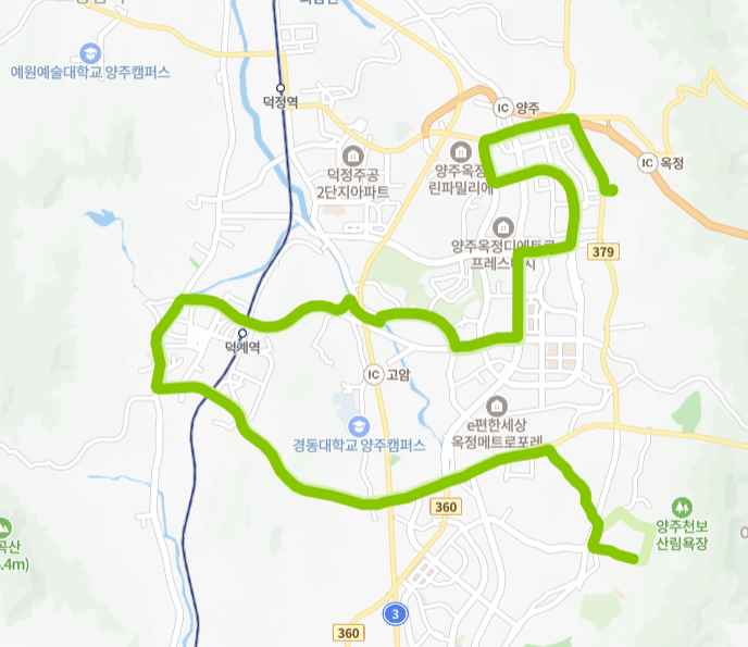 양주-77번-버스-노선-지도