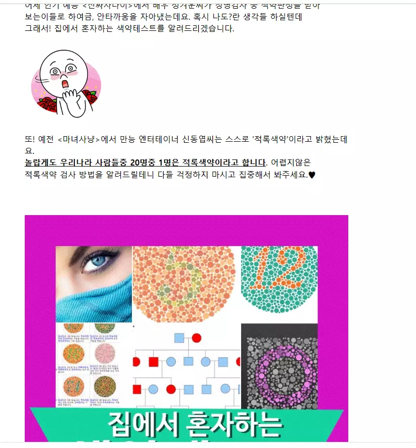 색맹,색약테스트