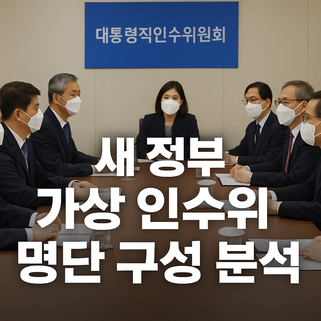 📌 이재명 정권 가상 인수위 명단 (현실성 100% 기준)