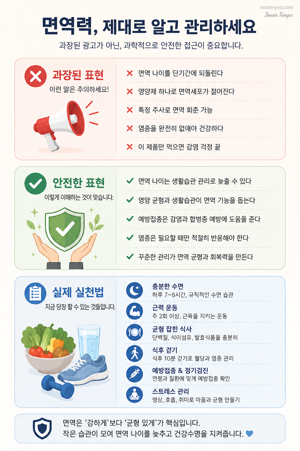 면역력 관리, 과학적 접근 방법