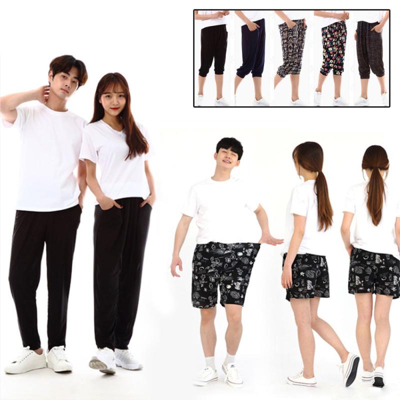 빅사이즈 남자 여자 여름 아이스 쿨 쿨 몸빼 냉장고 바지 반바지 7부 9부