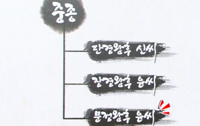 중종과 3명의 왕비들