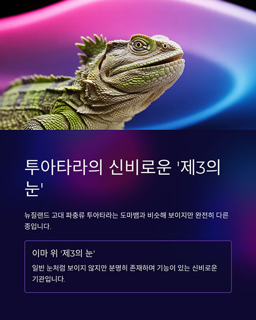 투아타라의 신비로운 '제3의 눈