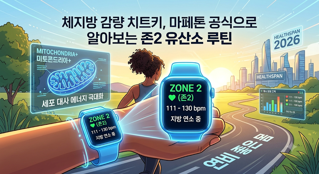체지방 감량 치트키, 마페톤 공식으로 알아보는 존2 유산소 루틴