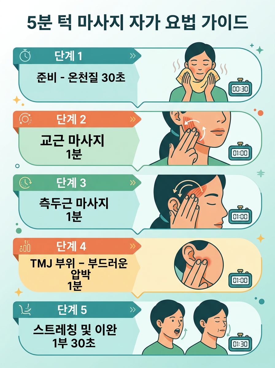 5분 턱 이완 루틴 (한 세트) 🧘이완