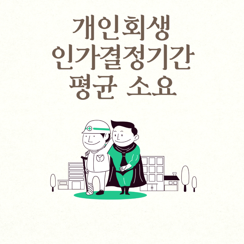 개인회생 인가결정기간 평균 소요