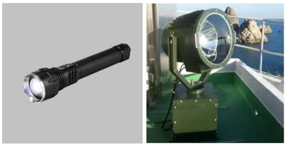 손전등 탐조등