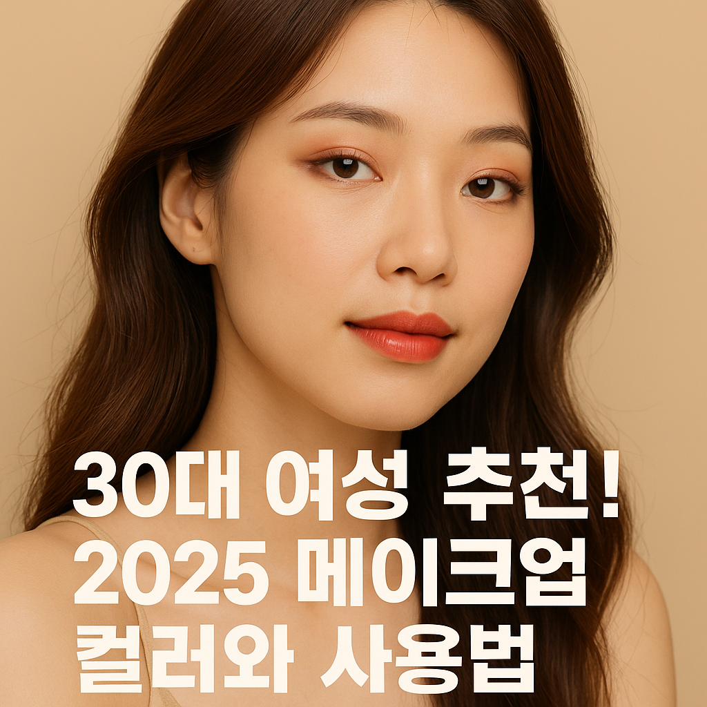 30대 여성 추천! 2025 메이크업 컬러와 사용법 (피부 톤에 따른 컬러 선택부터 분위기별 연출법까지 완벽 가이드)