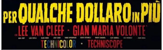 세르지오 레오네 감독의 영화 석양의 건맨 포스터.