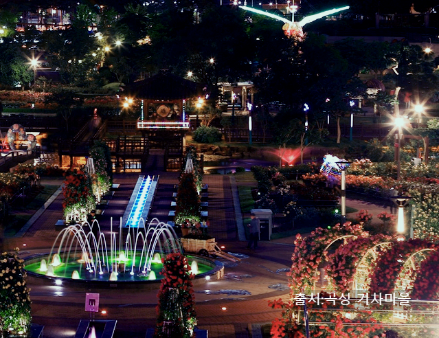 곡성 기차마을 세계 장미 축제