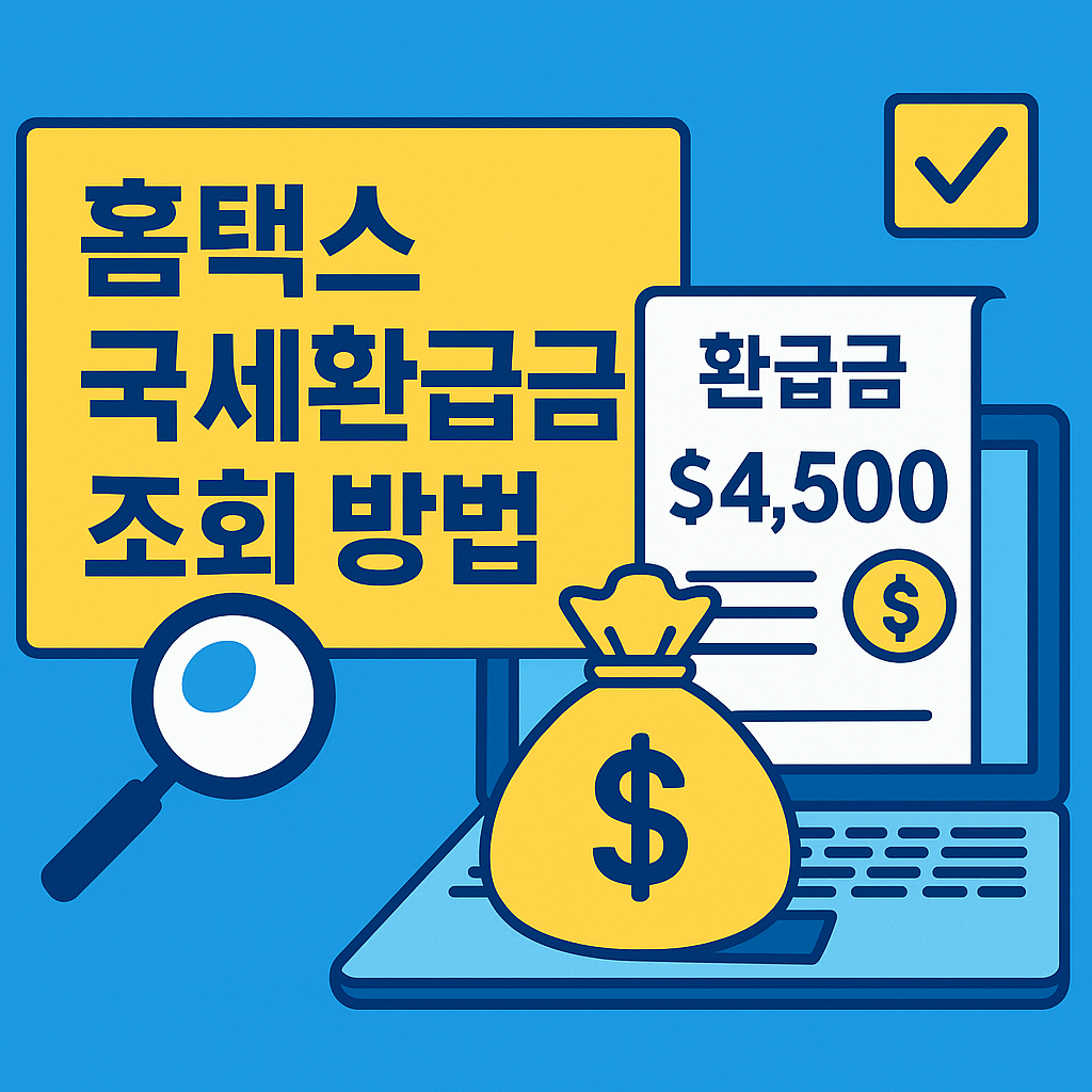 홈택스 국세환급금 조회 방법