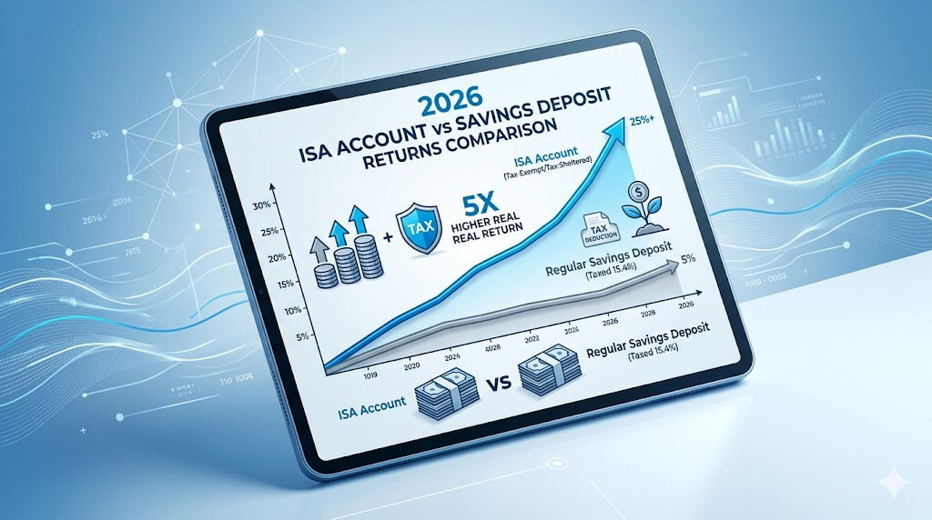 ISA 계좌 vs 예적금 수익률 비교 인포그래픽