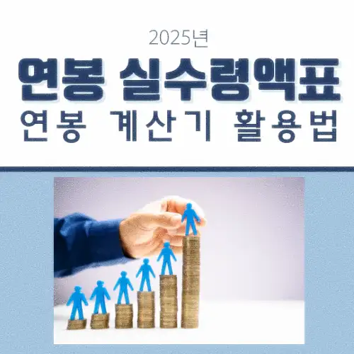 연봉 실수령액표 및 연봉 계산기 활용법