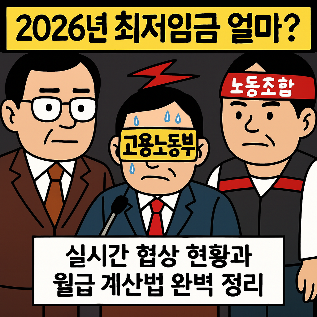 2026년 최저임금 얼마? 실시간 협상 현황과 월급 계산법 완벽 정리