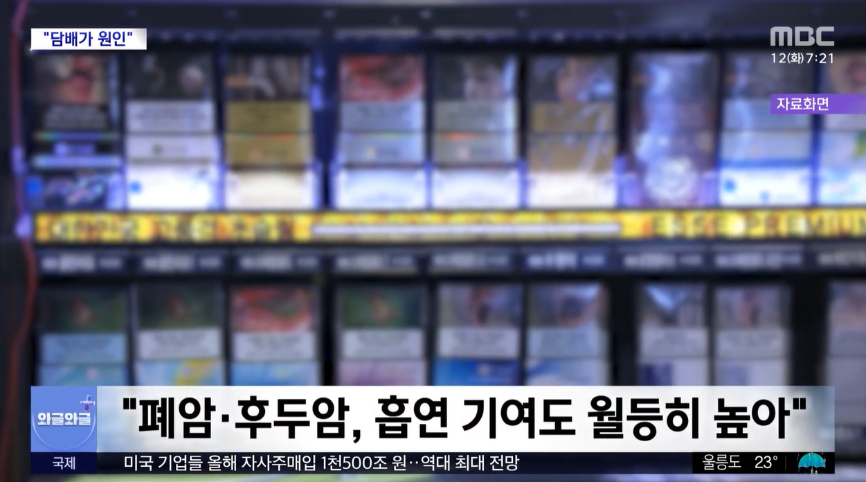 흡연과폐암 소세포폐아 흡연력 장기흡연 금연 건강보험공단