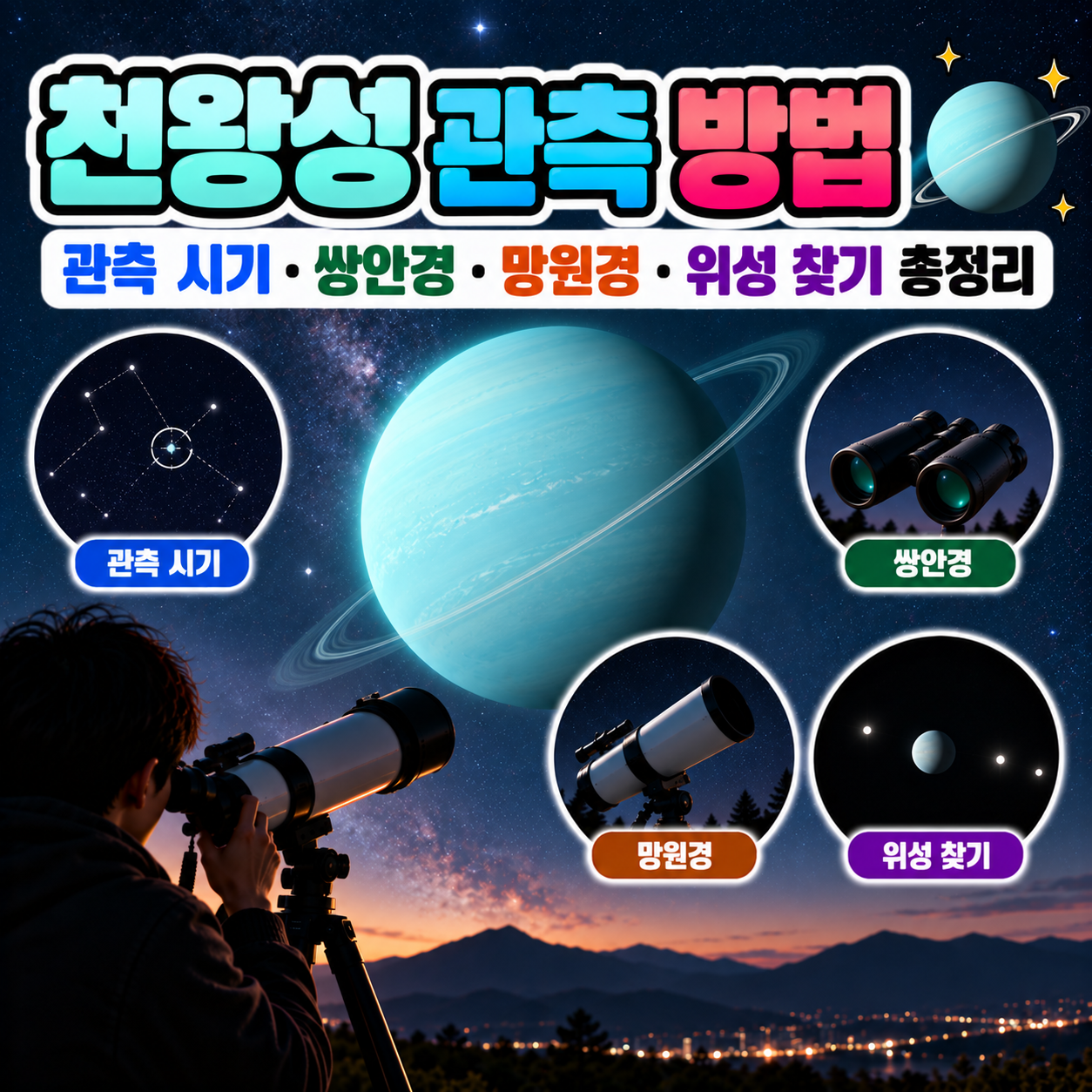 천왕성 관측 방법