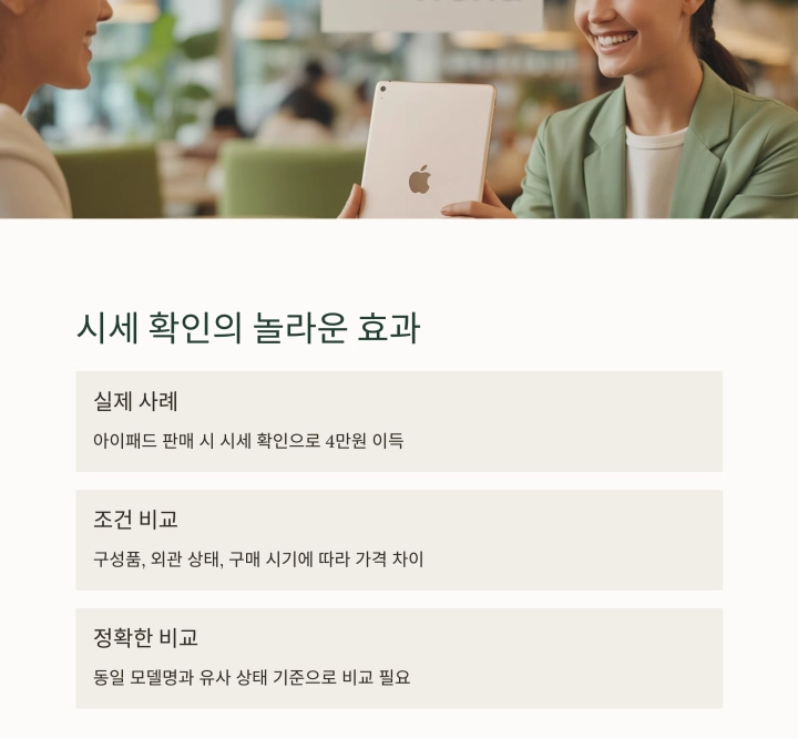 중고 거래 후회하지 않으려면? 시세 비교는 선택이 아닌 필수
