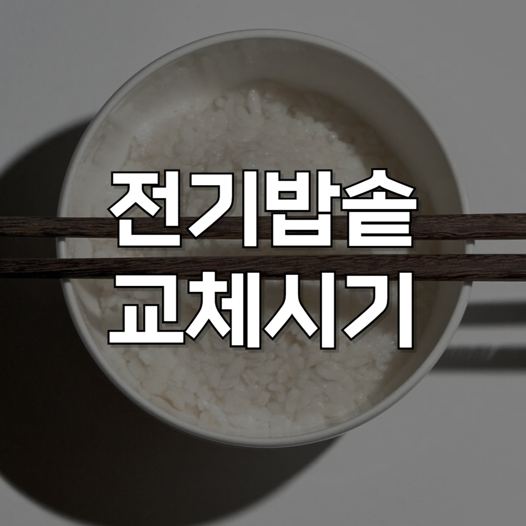 전기밥솥 수명, 얼마나 될까? 전기밥솥 교체 시기와 세척 방법 총정리