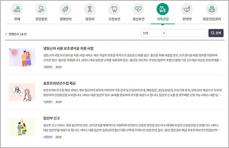 가족건강 프로그램