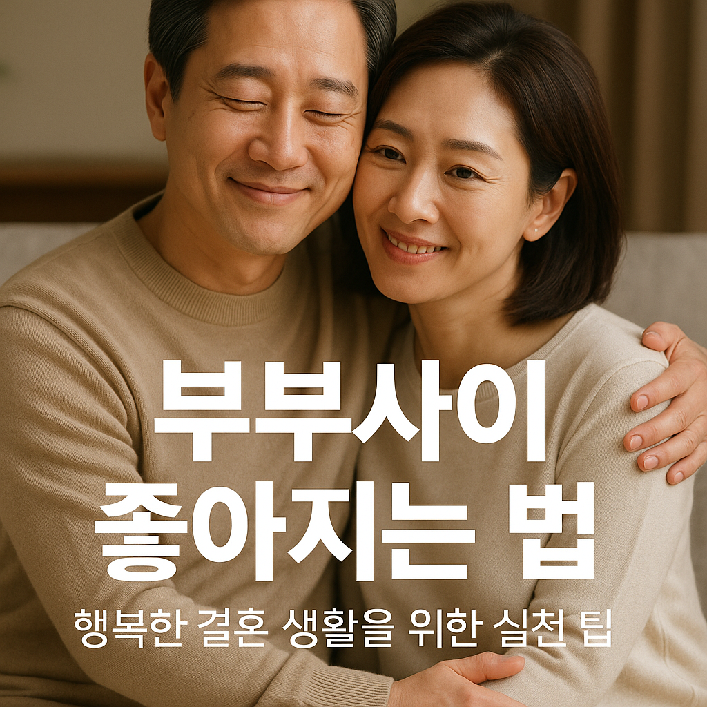 부부 관계 회복하는 꿀팁 다시 사랑받는 아내 남편 되는 법