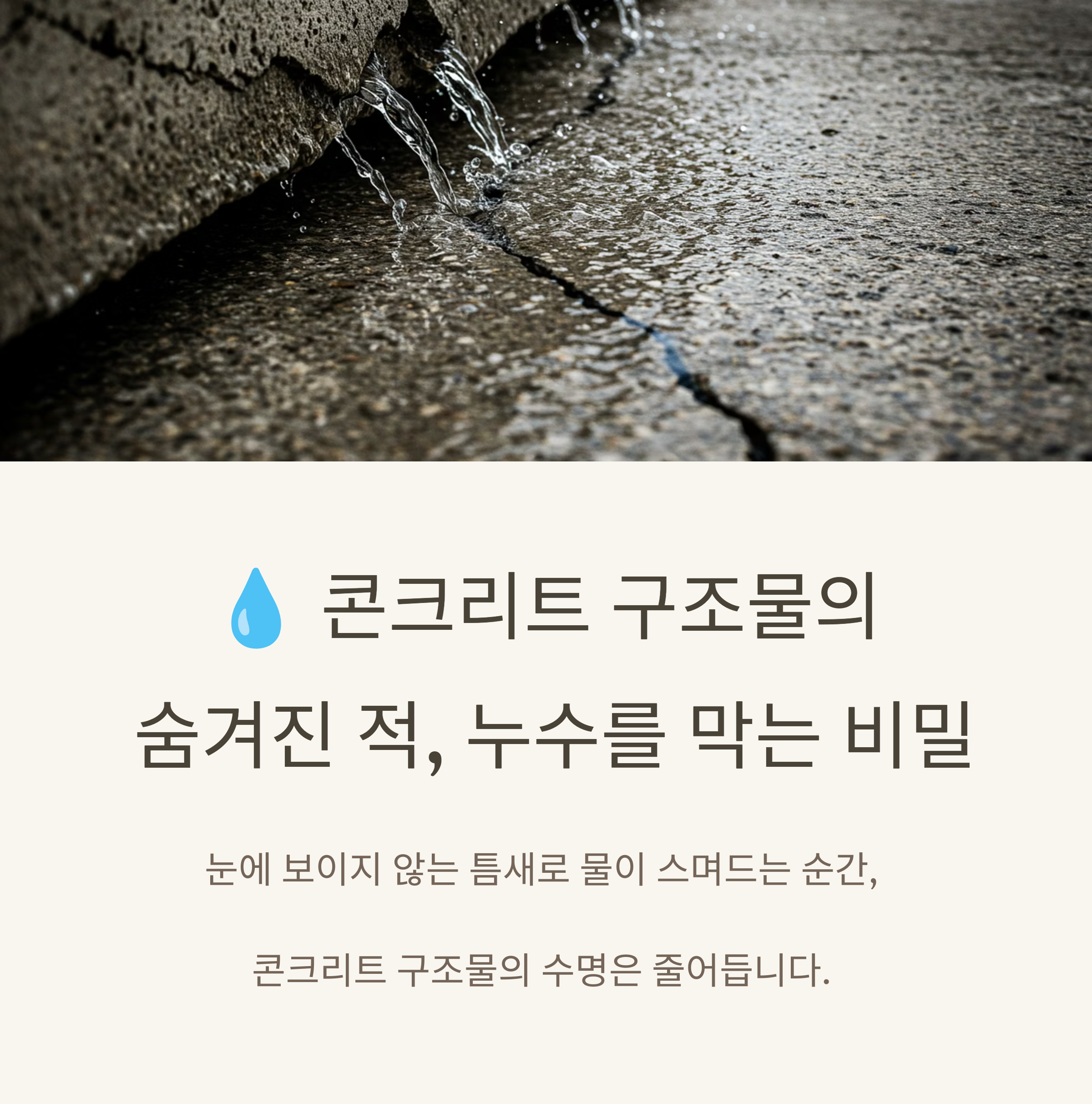 구체방수제 써야하는 이유