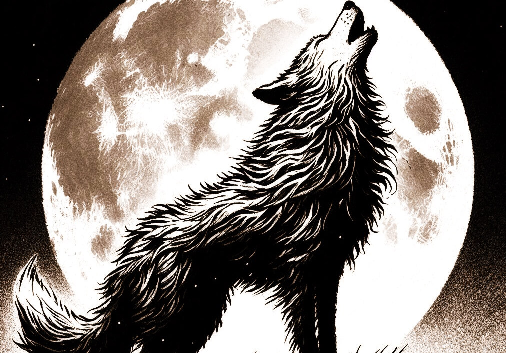 달을 보고 우는 개