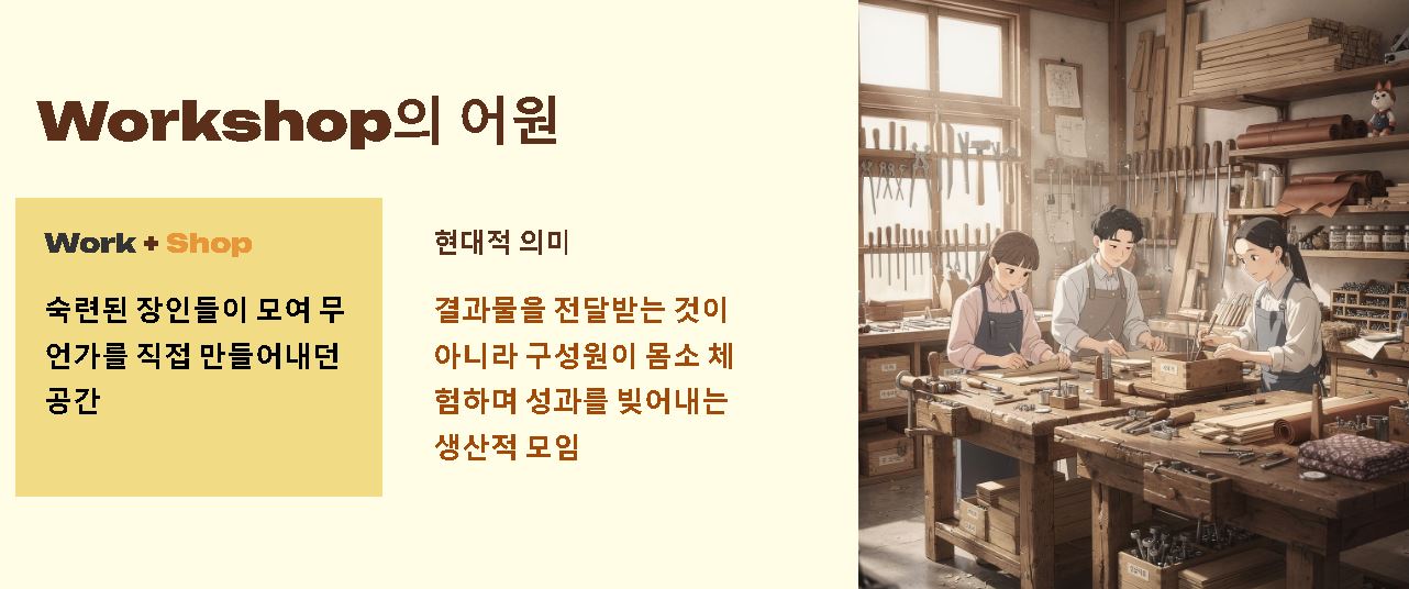 워크샵의 뜻 알아보기