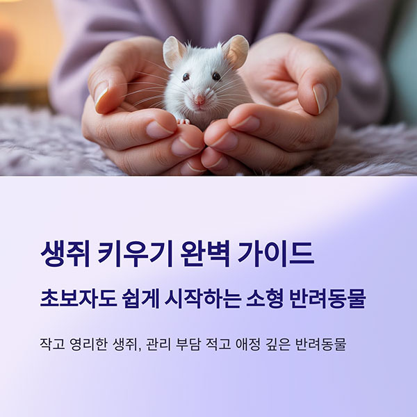 생쥐 키우기 가이드